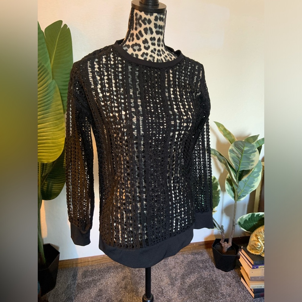 Fabletics crochet sweater